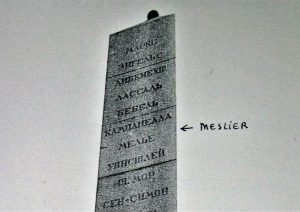 Obélisque de Moscou le nom de Meslier avant 2013